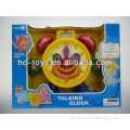 B/O Apple Clock Education Toys, Leaning Clock, Milk Gift, Promotional Toys
